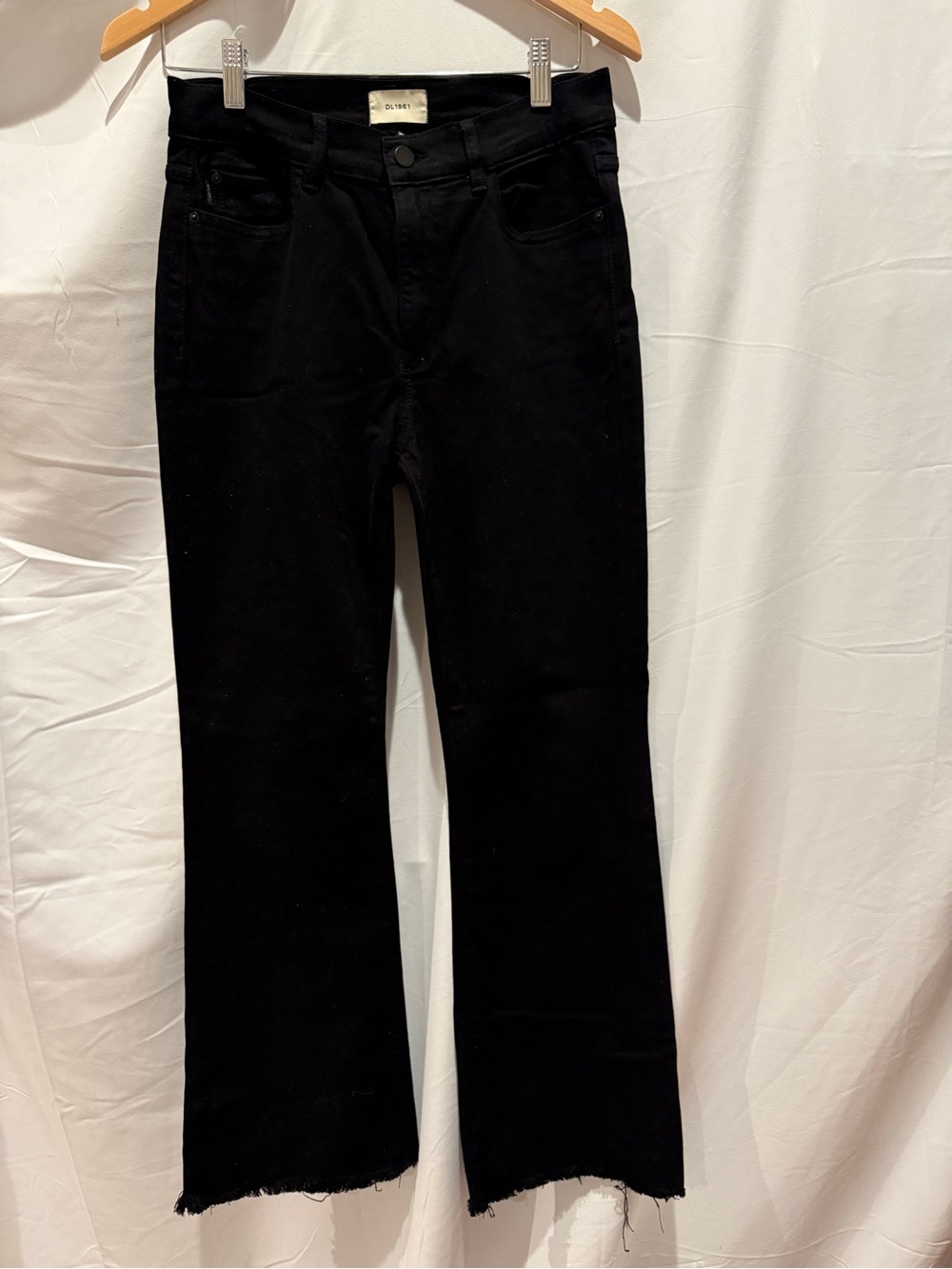 DL1961 Black High-Rise Flare Jeans